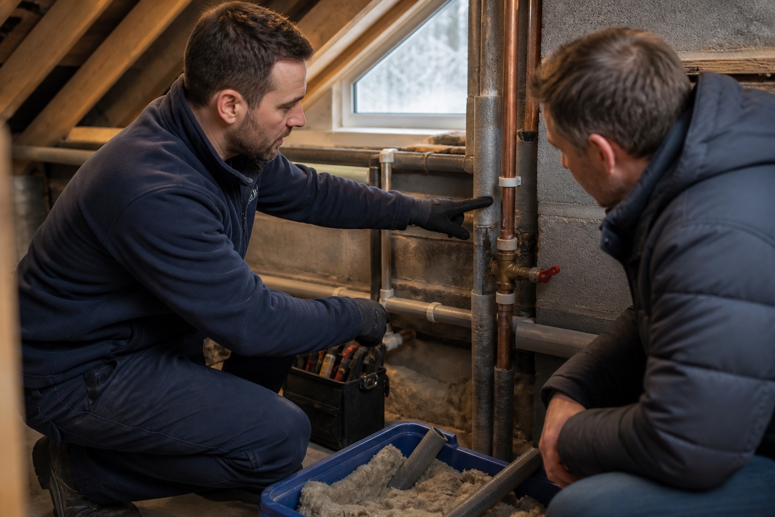 Winter plumbing preparation